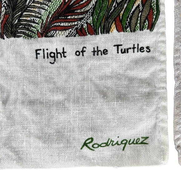 Vintage Australian Linen Souvenir Tea Towel Set Rodriguez Attunga Turtles Koalas - Picture 6 of 12